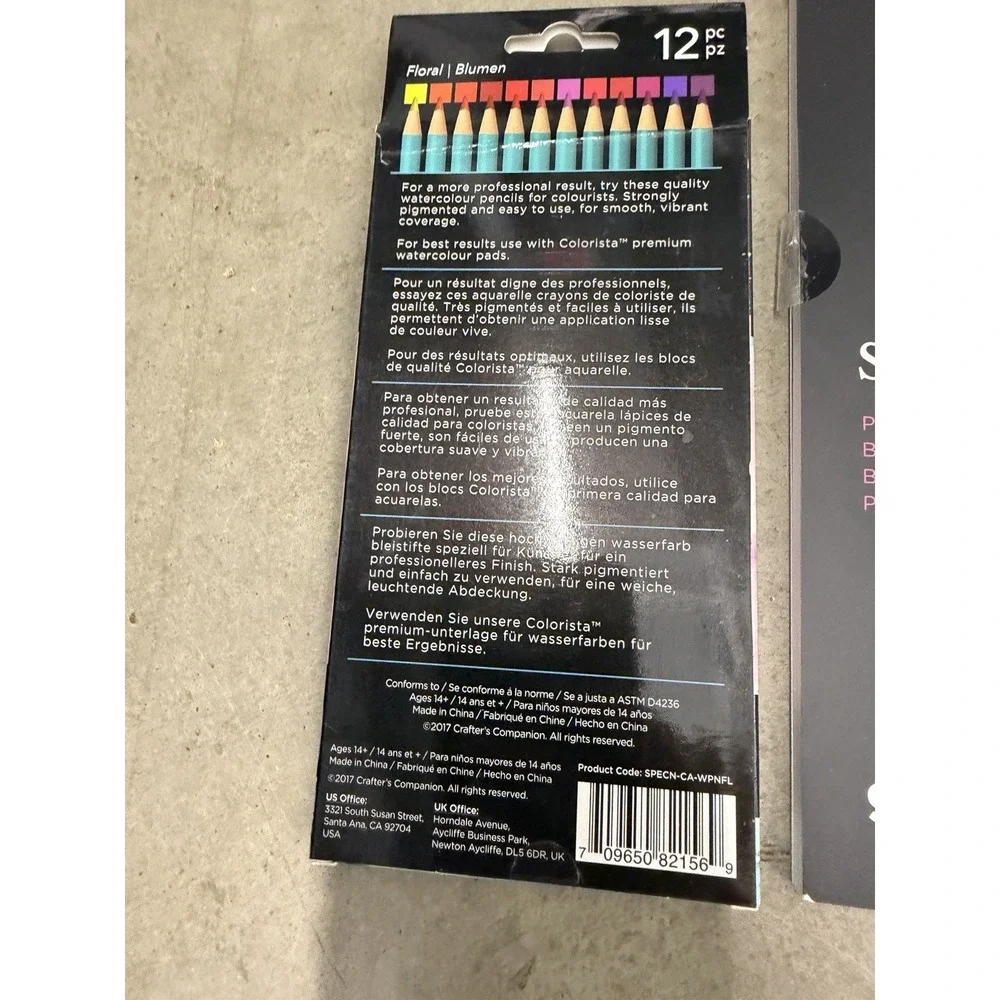 Spectrum Noir Colorista Aqua Watercolor Pencils 12pc + Premium